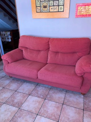 Sofá de 3 plazas y sillón reclinable