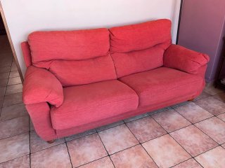 Sofá de 3 plazas y sillón reclinable