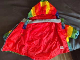 Chubasquero infantil arcoíris 12-18 meses
