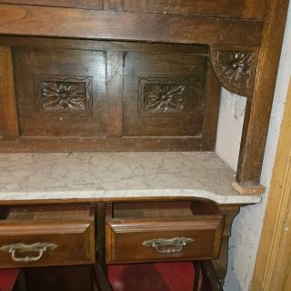 Mueble antiguo madera y mármol - Se regala