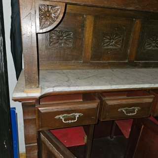 Mueble antiguo madera y mármol - Se regala
