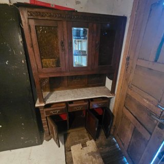 Mueble antiguo madera y mármol - Se regala