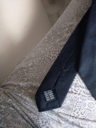 Corbata de seda negra