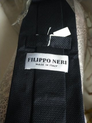 Corbata de seda negra