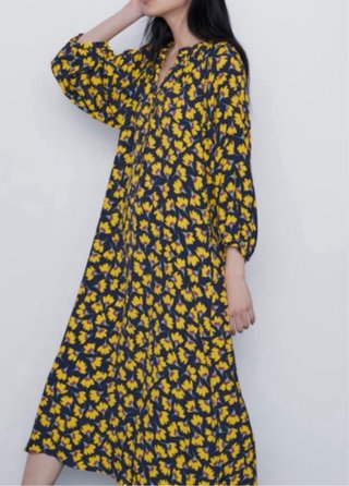Vestido flores Zara