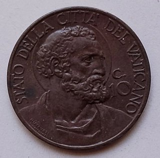 Città del VaticanoPio Xl 10 Centesimi 1935 Rara