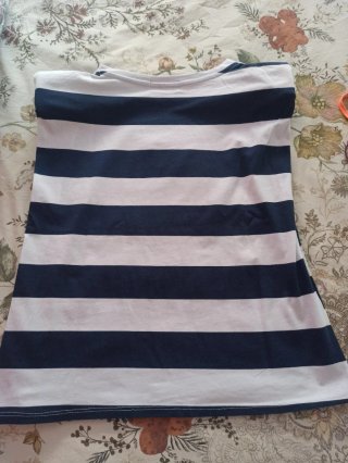 Camiseta sin mangas de rayas R DE ROCIO