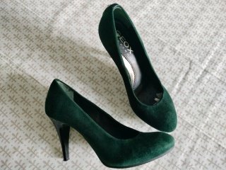 Zapatos Geox Verdes Tacon Mujer