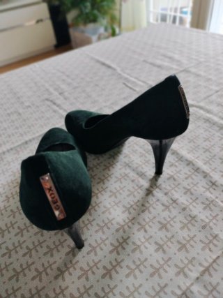 Zapatos Geox Verdes Tacon Mujer