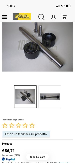 Silentblocks Crimaz para Vespa Smallframe
