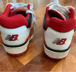 New Balance 550 Scarpe Rosse e Bianche