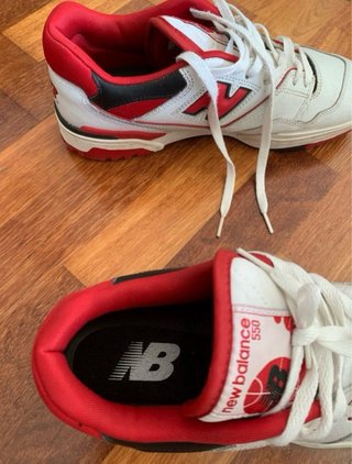 New Balance 550 Scarpe Rosse e Bianche