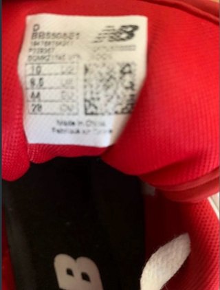 New Balance 550 Scarpe Rosse e Bianche