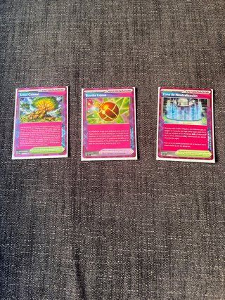 Lote 3 cartas Entrenador Pokémon