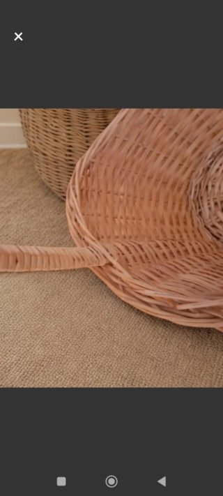 Cesta de mimbre para bodas
