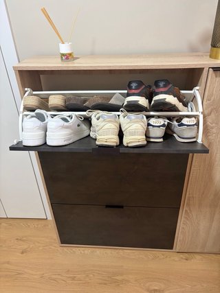Zapatero de madera 3 cajones