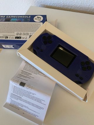 Consola Retro Portátil Azul