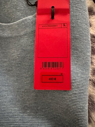 Polo Carolina Herrera Azul Claro Talla L