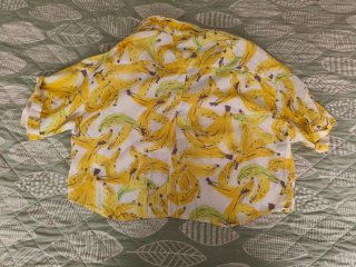 Camisa Zara Banana Estampada