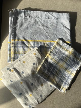 Juego Sábanas 3 Piezas Cama 90cm Cuadros