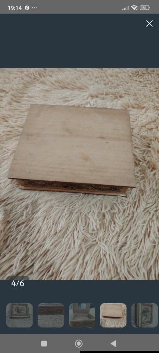 Joyero Madera Vintage Antiguo