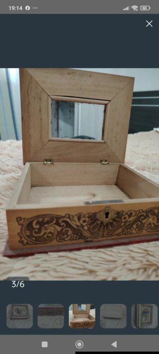 Joyero Madera Vintage Antiguo