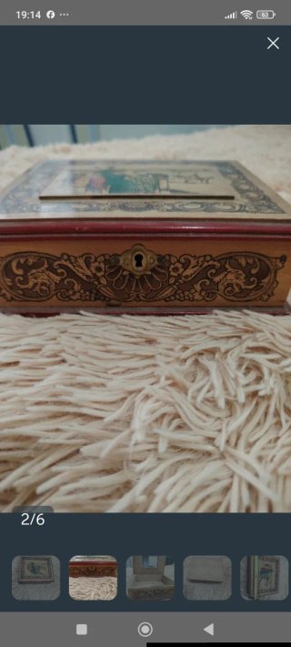 Joyero Madera Vintage Antiguo