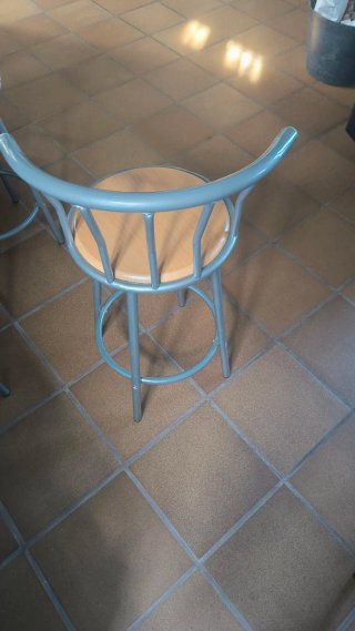 Taburetes Altos Cocina Madera y Metal