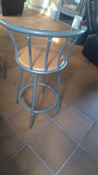 Taburetes Altos Cocina Madera y Metal