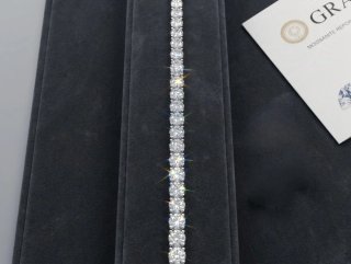 Pulsera Tennis Plata 925 Moissanita GRA