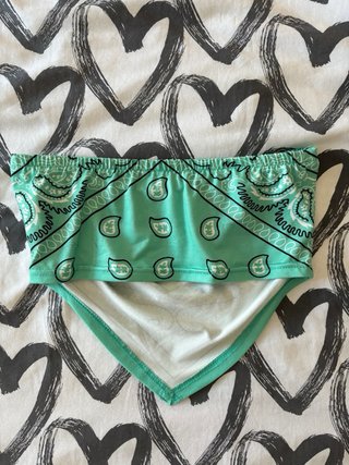 Top bandeau Shein estilo pañuelo