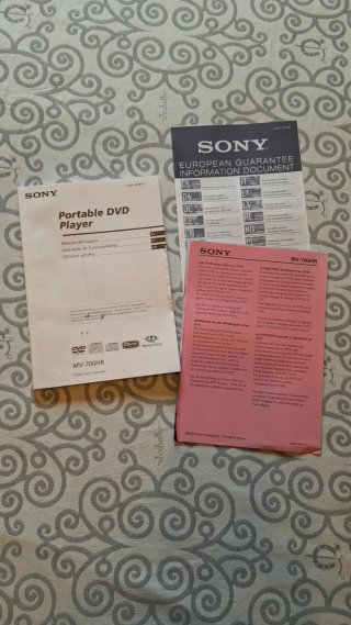 Reproductor DVD Portátil Sony MV-700HR 7 pulgadas.
