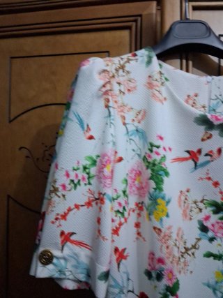 Vestido Omho floral blanco