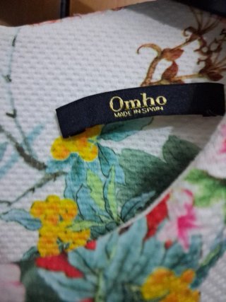 Vestido Omho floral blanco