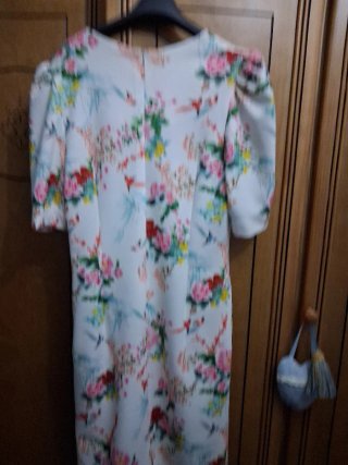 Vestido Omho floral blanco