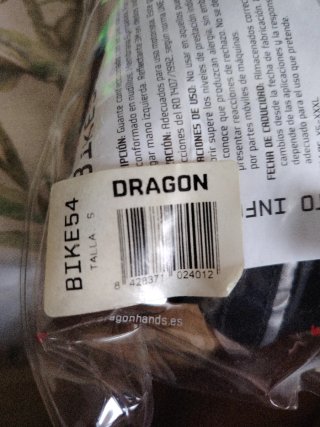 Guantes Moto Dragon Talla L
