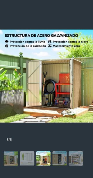 Caseta de terraza metálica