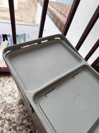 Cubo de basura Ikea gris