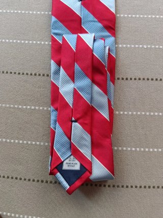 Corbata Breuer Rayas Rojas y Azules