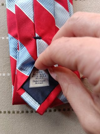 Corbata Breuer Rayas Rojas y Azules