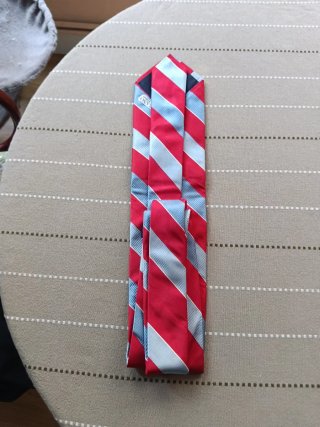 Corbata Breuer Rayas Rojas y Azules