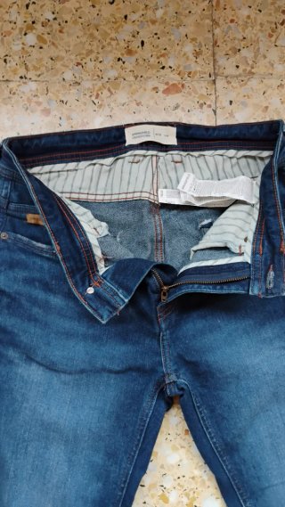 Pantalón Vaquero Hombre Slim Fit Azul Oscuro