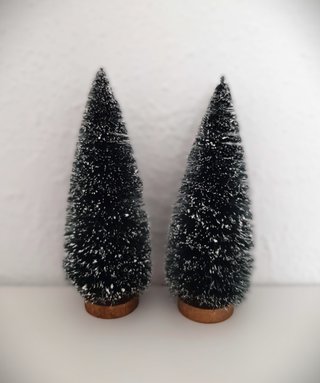 2 Árboles Navideños Decorativos 18cm