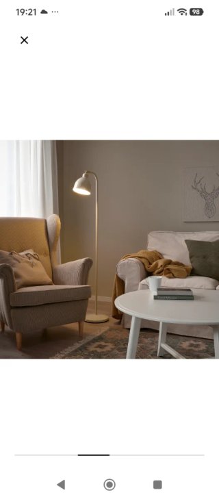 Lámpara de Pie Ikea Rödflik Beige