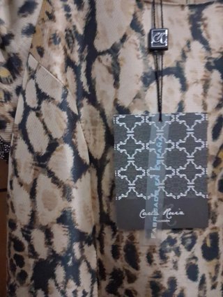 Vestido estampado animal