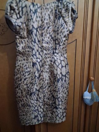 Vestido estampado animal