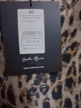 Vestido estampado animal