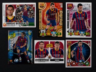 Lote 6 Cromos Sergio Busquets