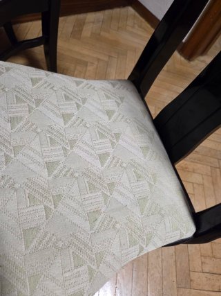 Mesa camilla cristal + 4 sillas