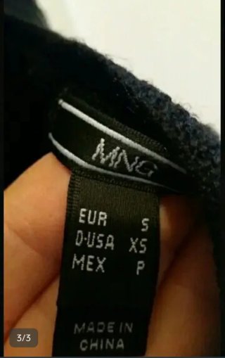 Top lentejuelas Mango negro